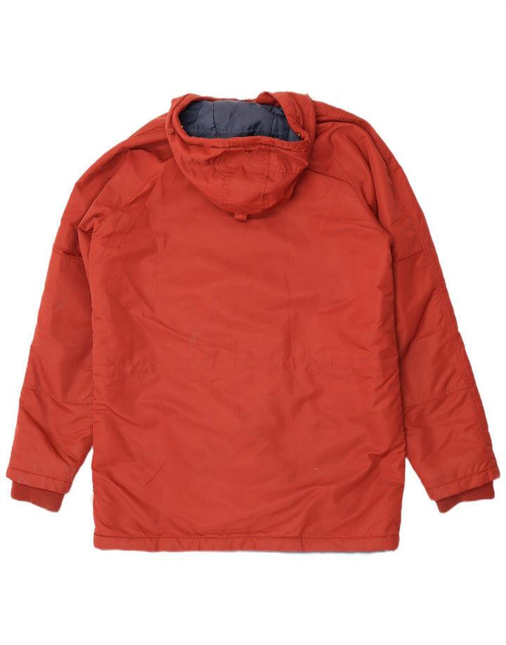 Vans Herre Hooded Parka Jacket UK 38 Medium Maroon