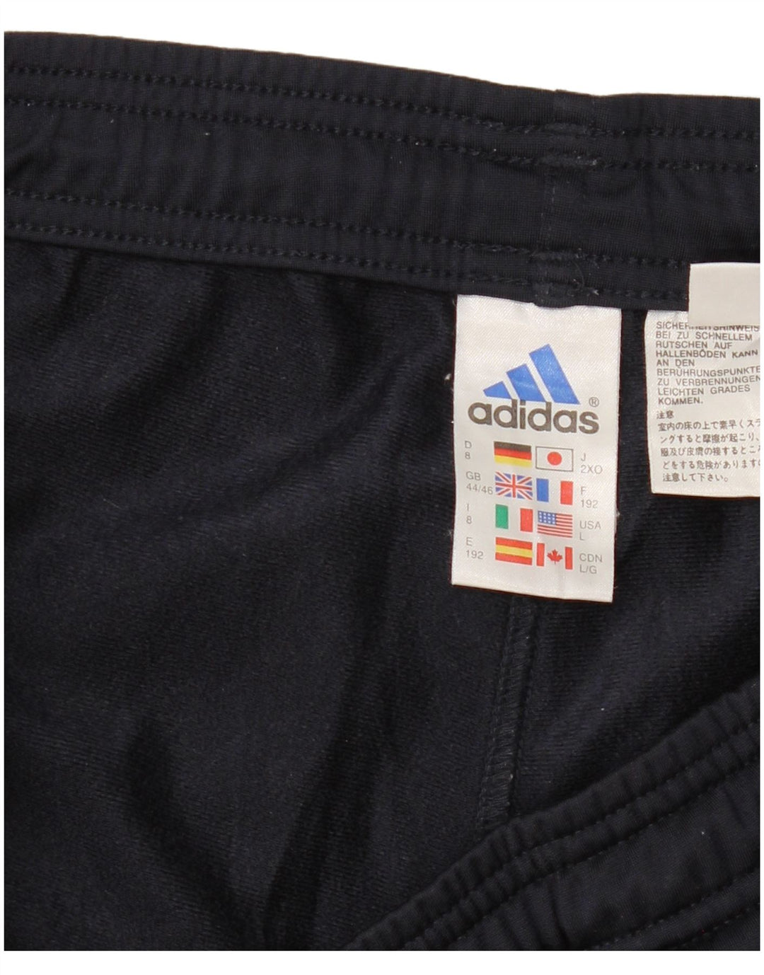 ADIDAS Træningsdragtsbukser til mænd UK 44/46 Large Navy Blue Polyester