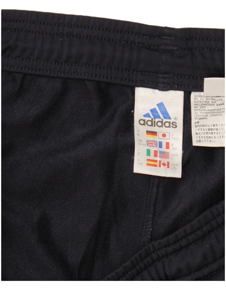 ADIDAS Træningsdragtsbukser til mænd UK 44/46 Large Navy Blue Polyester
