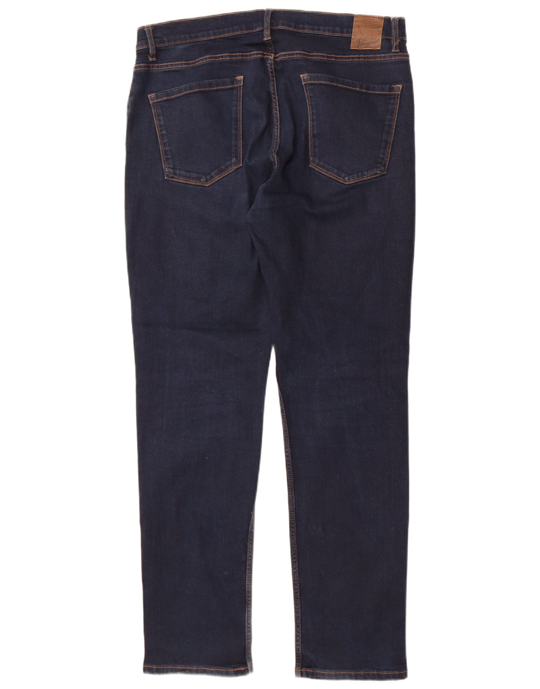 Penguin Herre Straight Jeans W36 L32 Marineblå Bomuld