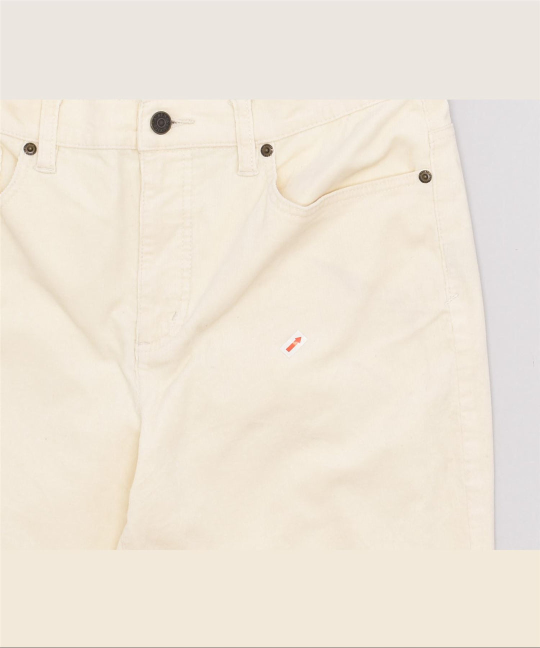 RALPH LAUREN Womens Bootcut Jeans US 12 Large W34 L30 Off White Cotton | Vintage | Thrift | Second-Hand | Used Clothing | Messina Hembry 