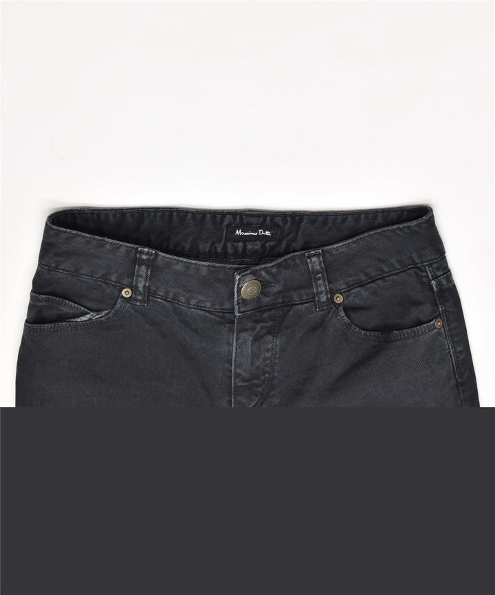 MASSIMO DUTTI Womens Slim Jeans W26 L25 Black Cotton | Vintage | Thrift | Second-Hand | Used Clothing | Messina Hembry 