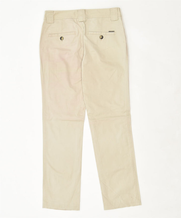 MASSIMO DUTTI Womens Slim Chino Trousers W28 Medium Beige Cotton | Vintage | Thrift | Second-Hand | Used Clothing | Messina Hembry 