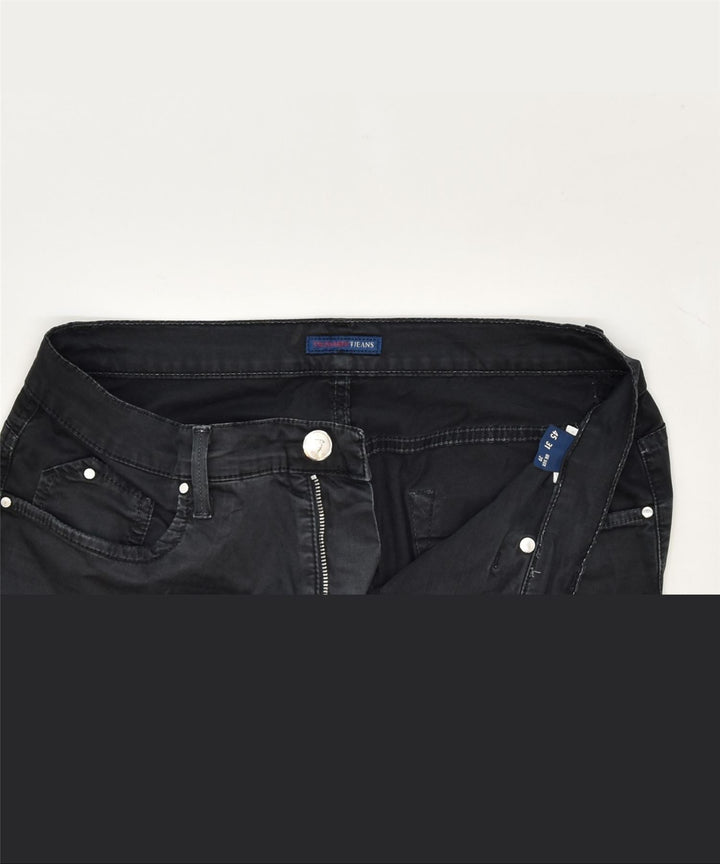 TRUSSARDI Womens Slim Casual Trousers W29 L27 Black Classic | Vintage | Thrift | Second-Hand | Used Clothing | Messina Hembry 