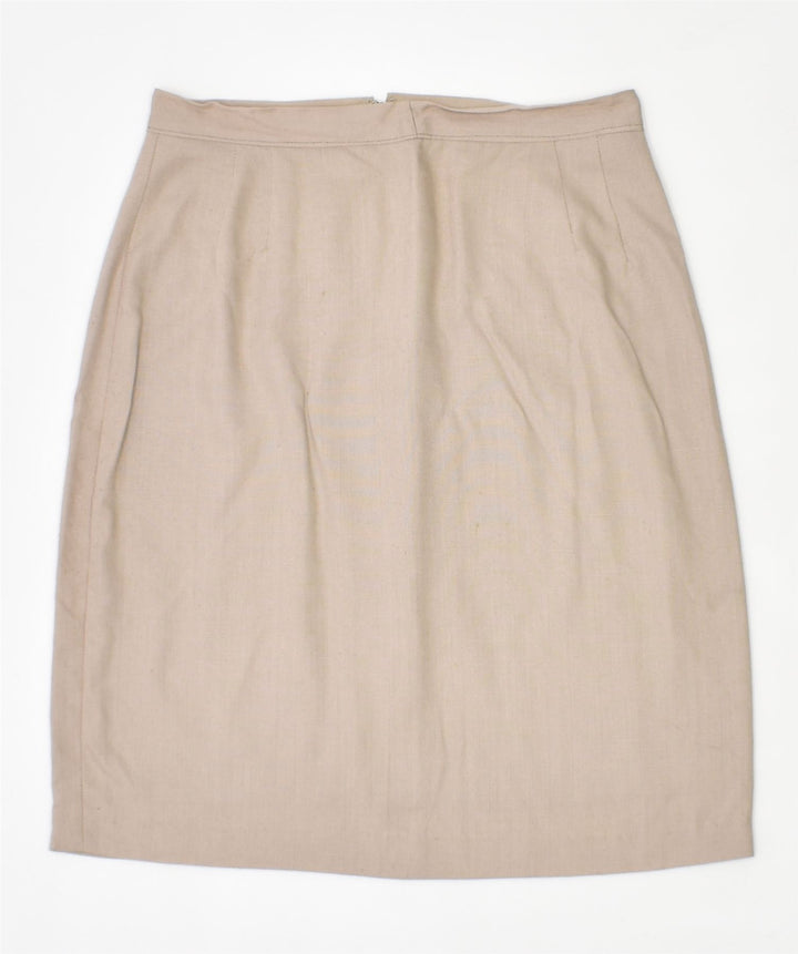 VINTAGE Womens Straight Skirt Small W26 Beige | Vintage | Thrift | Second-Hand | Used Clothing | Messina Hembry 
