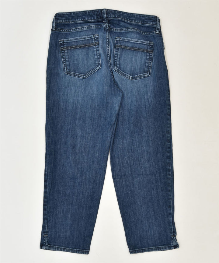 EDDIE BAUER Womens Slim Jeans US 4 Small W28 L23 Navy Blue Cotton Classic | Vintage | Thrift | Second-Hand | Used Clothing | Messina Hembry 