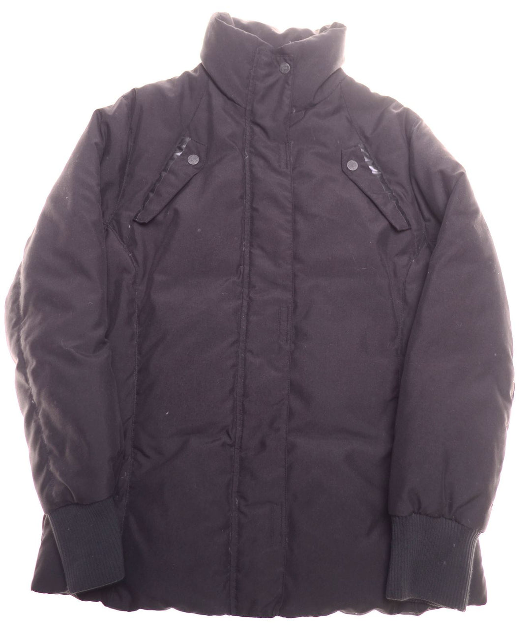 FILA Womens Padded Jacket UK 12 Medium Black Polyester | Vintage | Thrift | Second-Hand | Used Clothing | Messina Hembry 
