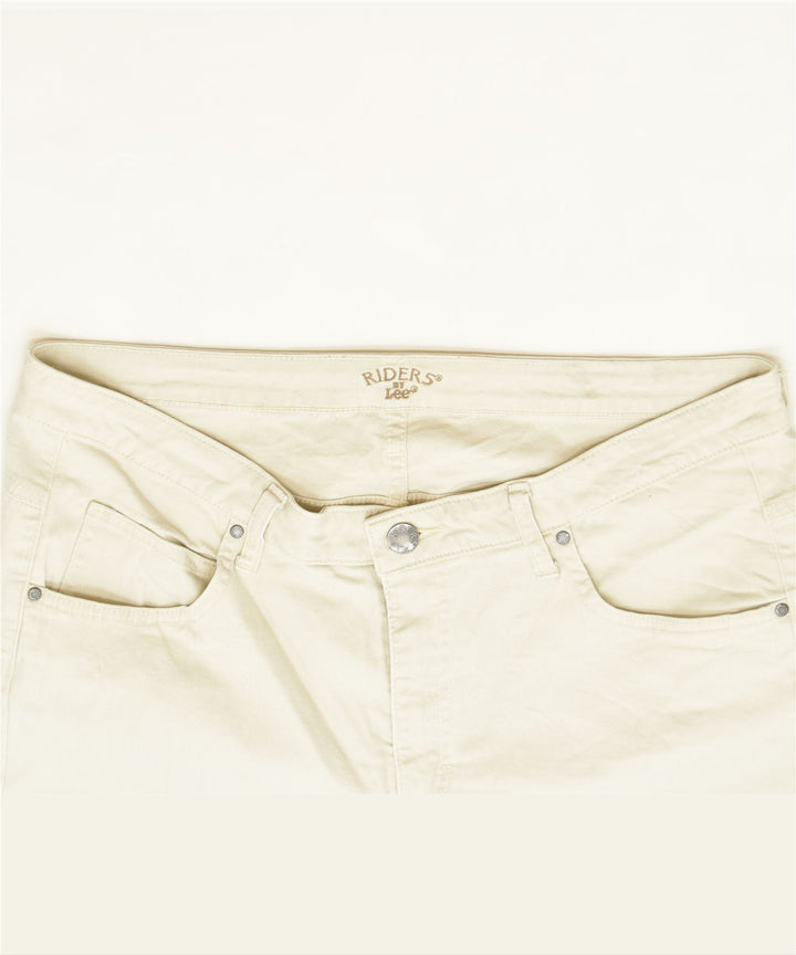 RIDERS BY LEE Womens Capri Trousers W36 L19 Off White Classic | Vintage | Thrift | Second-Hand | Used Clothing | Messina Hembry 