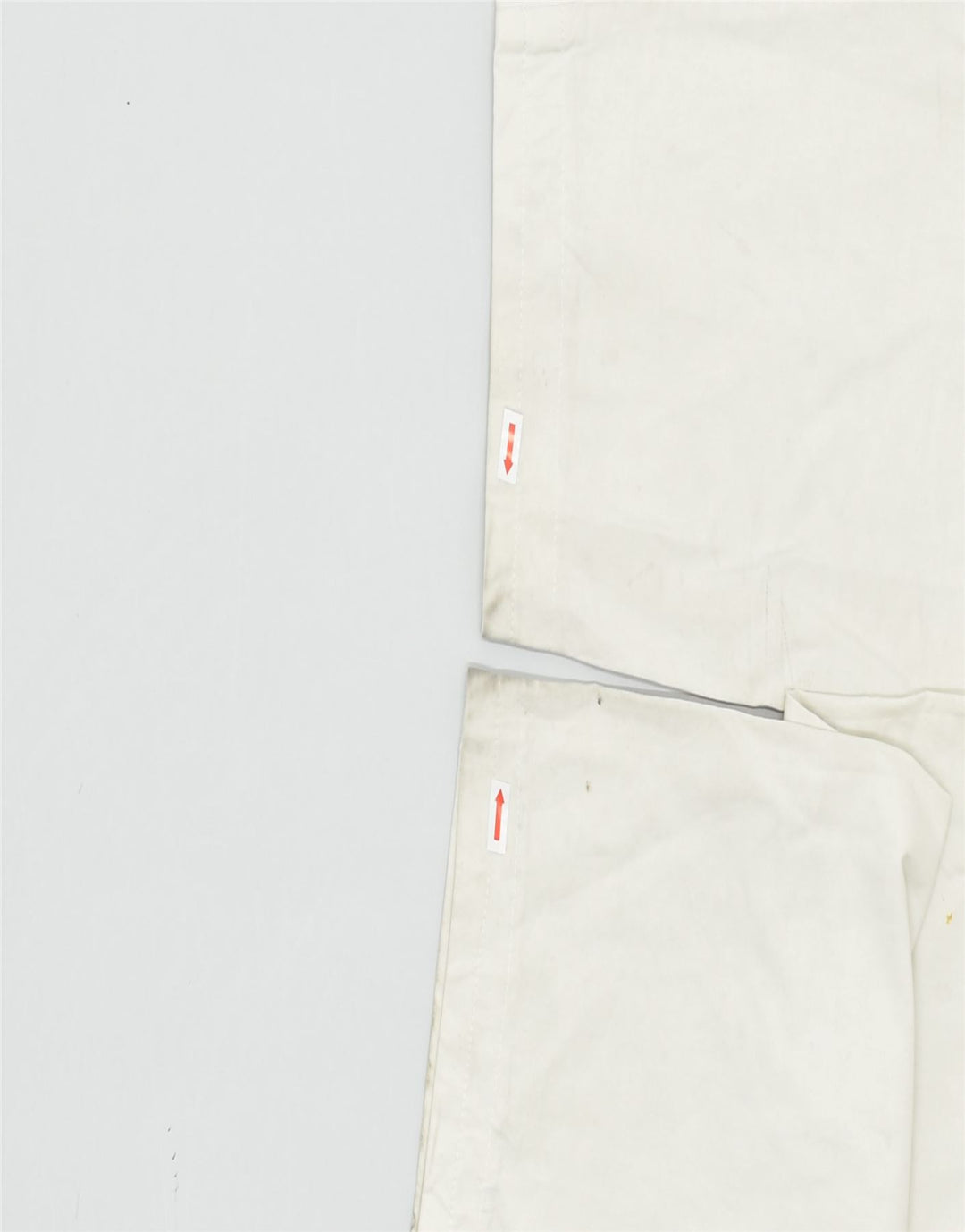 PRETTY LADY Womens Tapered Casual Trousers IT 44 Medium W28 L27 Off White | Vintage | Thrift | Second-Hand | Used Clothing | Messina Hembry 