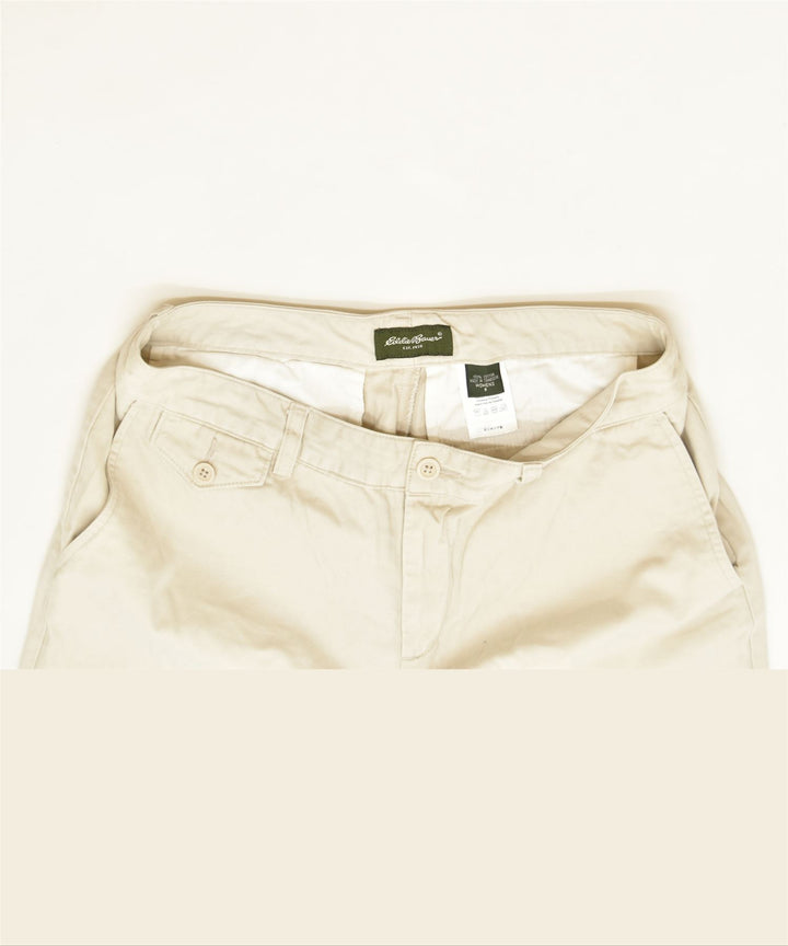 EDDIE BAUER Womens Chino Shorts US 8 Medium W30 Off White Cotton Classic | Vintage | Thrift | Second-Hand | Used Clothing | Messina Hembry 
