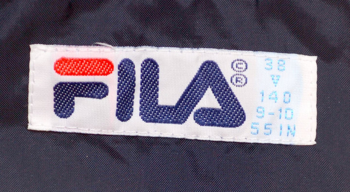 FILA Boys Windbreaker Jacket 9-10 Years Blue Polyester | Vintage | Thrift | Second-Hand | Used Clothing | Messina Hembry 