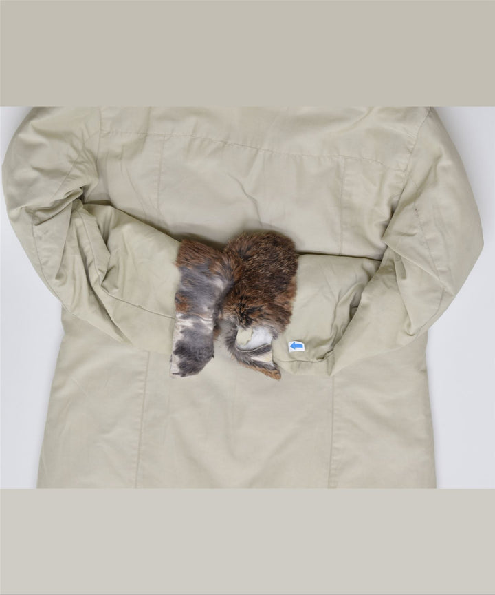 WOOLRICH Girls Parka Jacket 9-10 Years Beige Nylon | Vintage | Thrift | Second-Hand | Used Clothing | Messina Hembry 