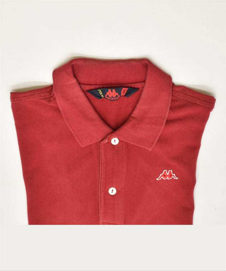 KAPPA Mens Polo Shirt Small Red Cotton | Vintage | Thrift | Second-Hand | Used Clothing | Messina Hembry 
