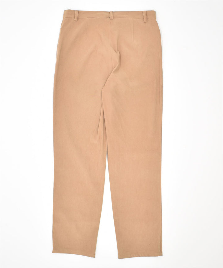SUPERIOR Womens Slim Casual Trousers IT 42 Medium W29 L25 Beige Polyester | Vintage | Thrift | Second-Hand | Used Clothing | Messina Hembry 