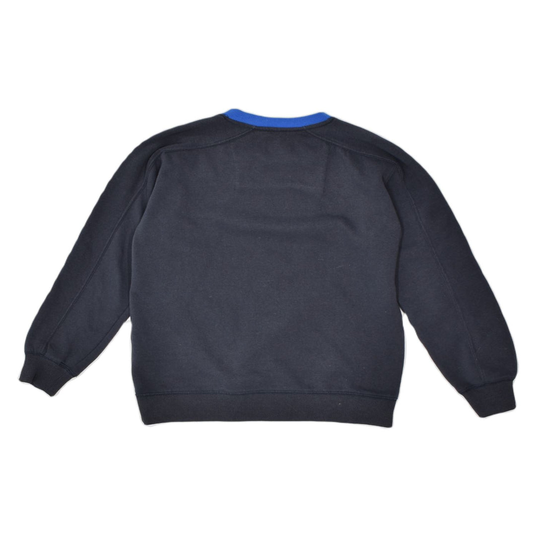 GARCIA JEANS Boys Graphic Sweatshirt Jumper 11-12 Years Navy Blue Cotton | Vintage | Thrift | Second-Hand | Used Clothing | Messina Hembry 