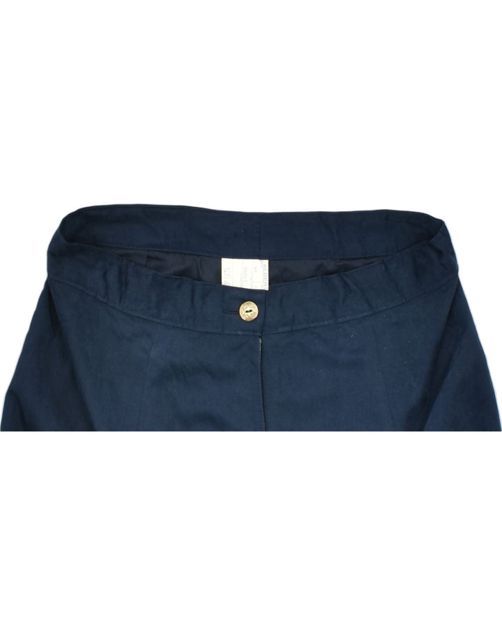 VINTAGE Womens Straight Skirt IT44 Medium W28 Navy Blue Viscose | Vintage | Thrift | Second-Hand | Used Clothing | Messina Hembry 