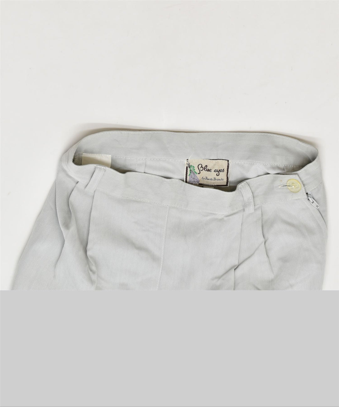 FAUSTA BIANCHI Womens Blue Eyes Pegged Casual Trousers W26 L28 Grey | Vintage | Thrift | Second-Hand | Used Clothing | Messina Hembry 