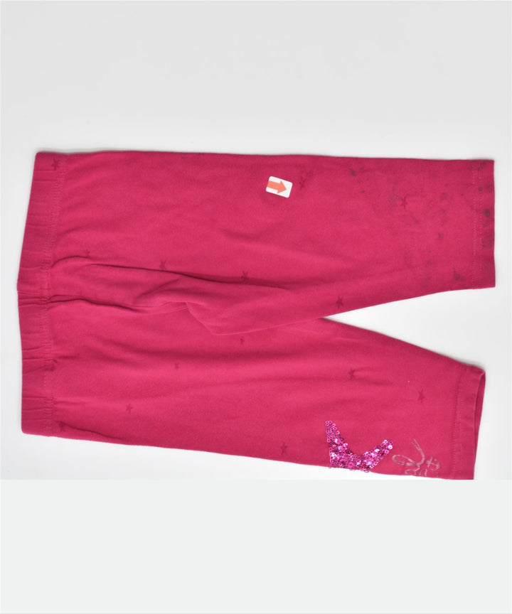 DESIGUAL Girls Leggings 3-4 Years Small Pink Cotton | Vintage | Thrift | Second-Hand | Used Clothing | Messina Hembry 