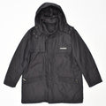 CARLO PIGNATELLI Mens Hooded Windbreaker Jacket UK 40 Large Black | Vintage | Thrift | Second-Hand | Used Clothing | Messina Hembry 