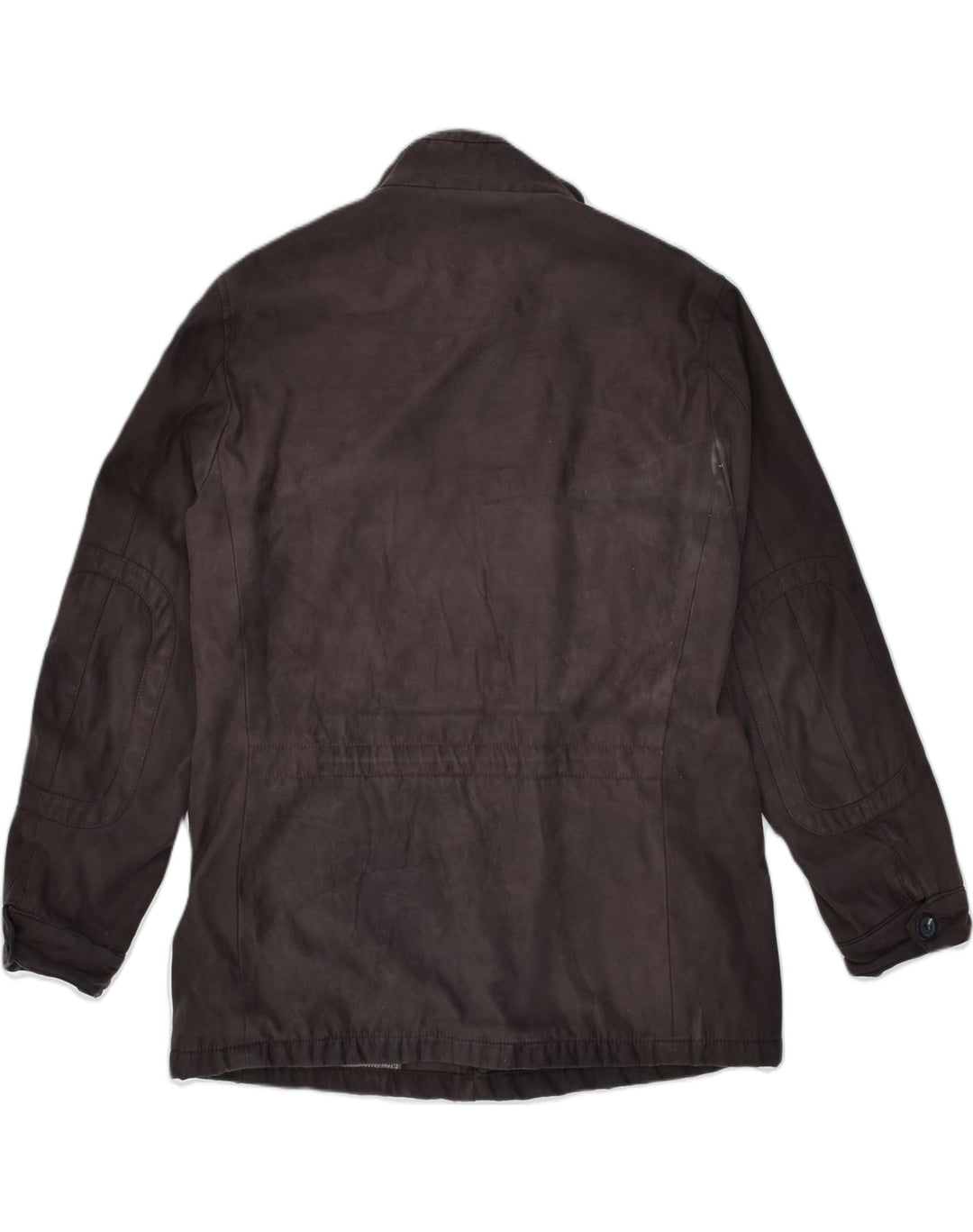 LUCA D'ALTIERI Mens Zip Windbreaker Jacket IT 48 Medium Brown Polyester | Vintage | Thrift | Second-Hand | Used Clothing | Messina Hembry 