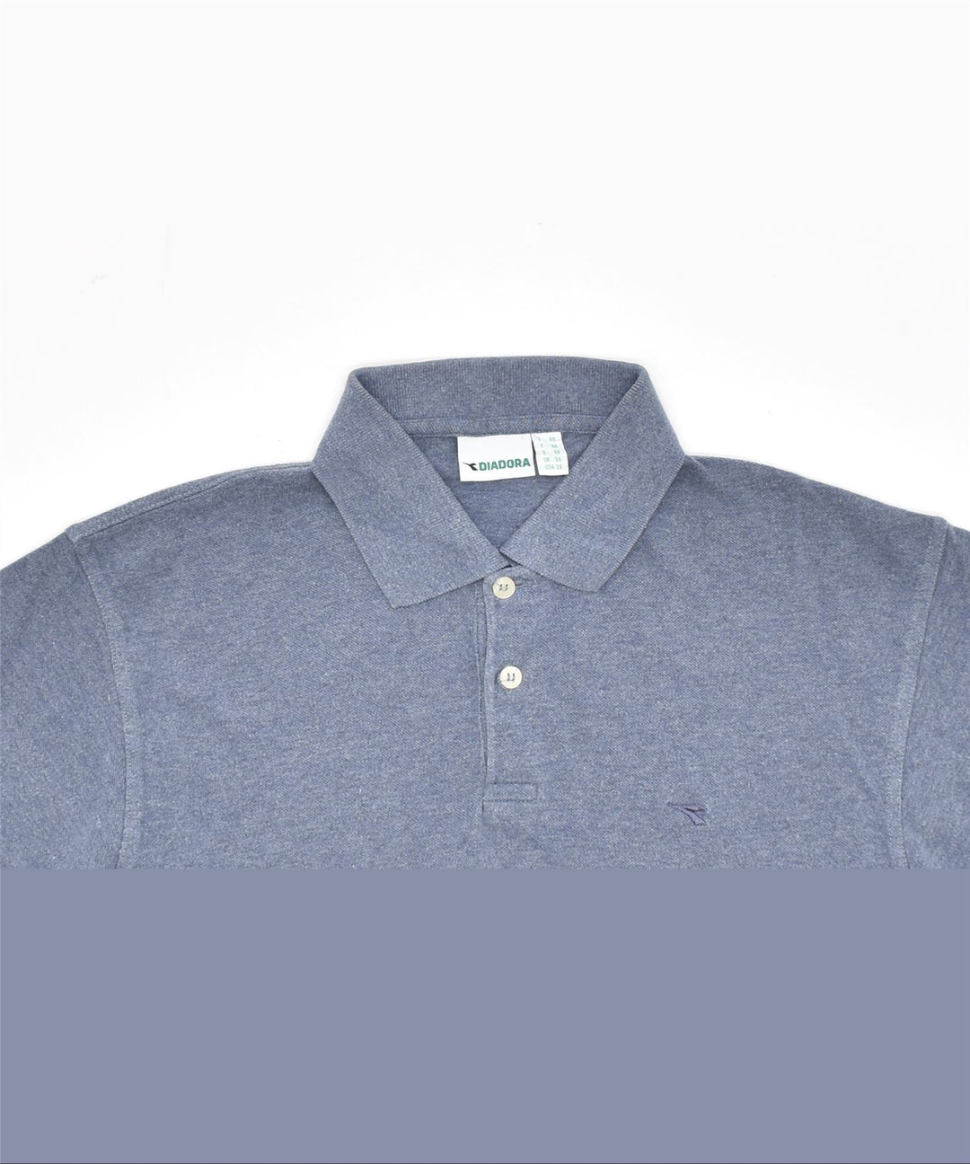 DIADORA Mens Polo Shirt IT 46 Small Blue Cotton | Vintage | Thrift | Second-Hand | Used Clothing | Messina Hembry 