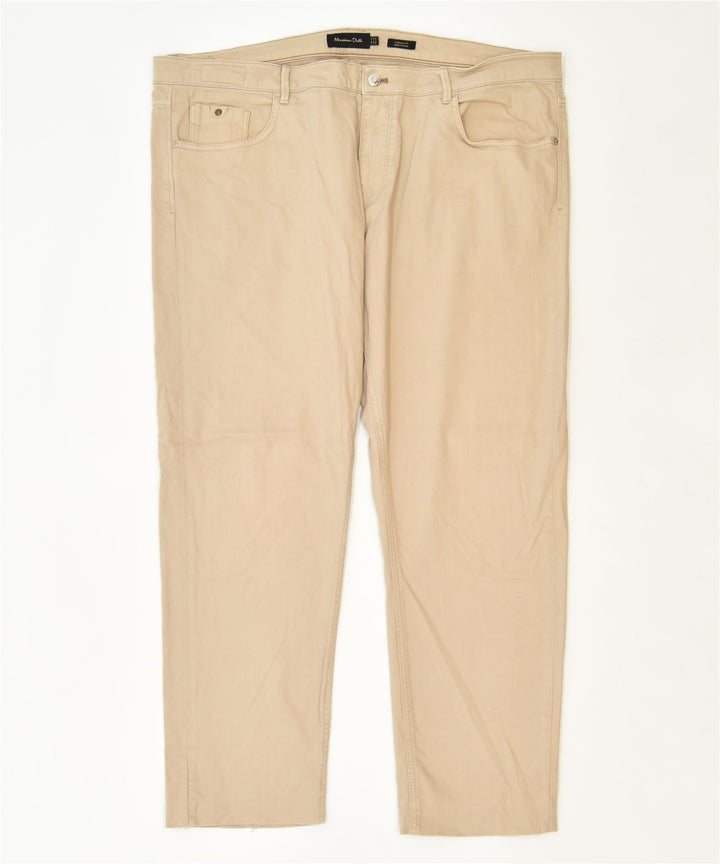 MASSIMO DUTTI Womens Slim Casual Trousers W40 L29 Beige Classic | Vintage | Thrift | Second-Hand | Used Clothing | Messina Hembry 