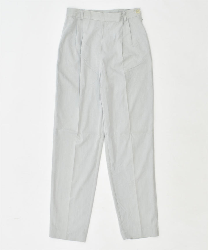 FAUSTA BIANCHI Womens Blue Eyes Pegged Casual Trousers W26 L28 Grey | Vintage | Thrift | Second-Hand | Used Clothing | Messina Hembry 